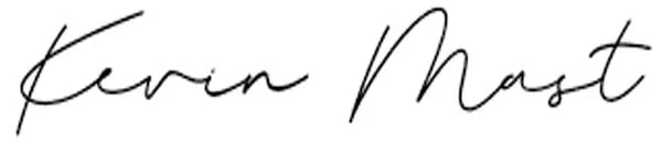 The signature of Kevin Mast, owner of Mast Trucking.